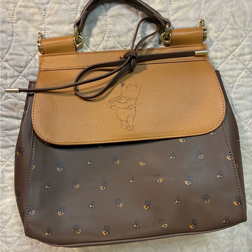 Brown and Tan Women's Bag